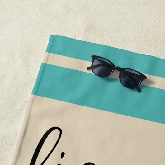 Het leven is beter bij de Teenslippers van de stra Strandlaken (In situ)