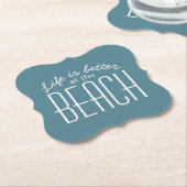 Het leven is beter bij de Typografie van het Kieke Kartonnen Onderzetters (Gekanteld)