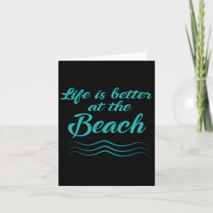 Het leven is beter bij de zomersurfer Mannen Wome Kaart