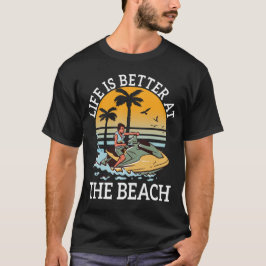 Het leven is beter bij de zomervakantie-kool Beach T-shirt
