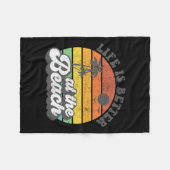 Het leven is beter bij de zomervakantie van de Bea Fleece Deken (Voorkant (Horizontaal))