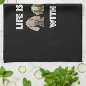 Het leven is beter bij geiten, geiten, geitenlamme theedoek (Gevouwen)