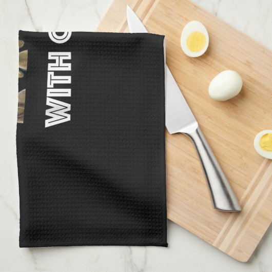 Het leven is beter bij geiten, geiten, geitenlamme theedoek (Quarter Fold)