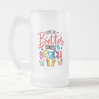 Het leven is beter bij het baanbrekende zomerontwe matglas bierpul
