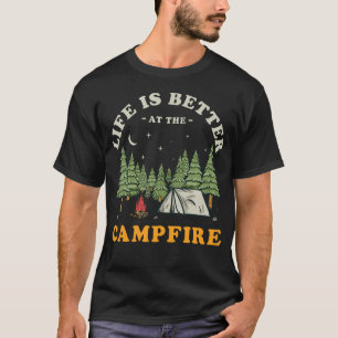 Het Leven Is Beter Bij Het Kampvuur Funny Camper K T-shirt