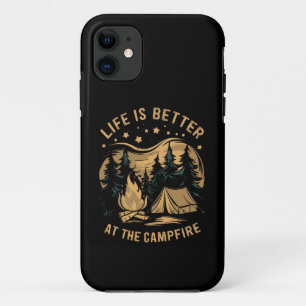 Het Leven Is Beter Bij Het Kampvuur Kampeerterrein Case-Mate iPhone Case