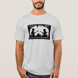Het leven is beter bij het kampvuur t-shirt