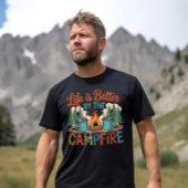 Het leven is beter bij het kampvuur Tri-Blend shirt