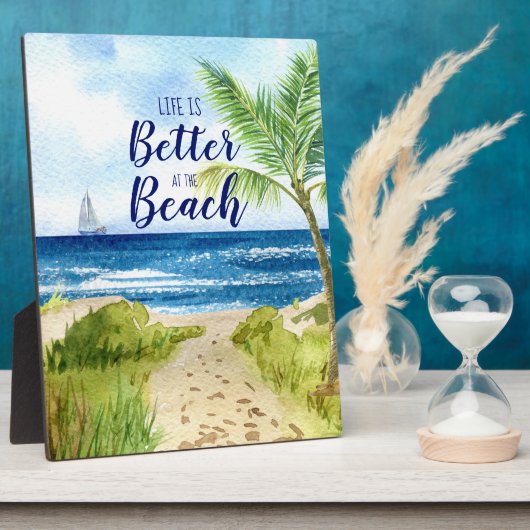 Het leven is beter bij het Kiekencitaat Fotoplaat (Zijkant)