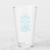 Het leven is beter bij het meer glas (Achterkant)