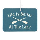 Het leven is beter bij het meer grappige auto Air Luchtverfrisser (Voorkant)