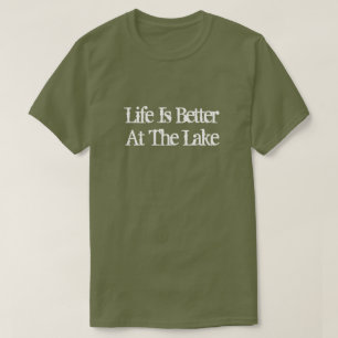 Het leven is beter bij het meer grappige pensioen t-shirt