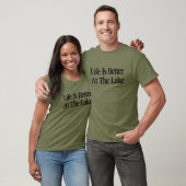 Het leven is beter bij het meer grappige pensioen t-shirt (Unisex)