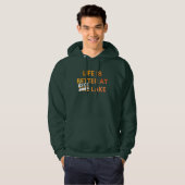 Het leven is beter bij het Rice Lake Hoodie (Voorkant volledig)