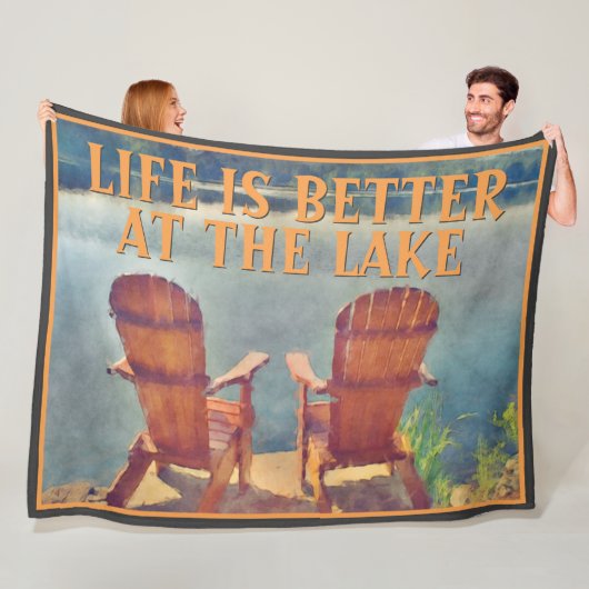 Het leven is beter bij het schilderen van de Water Fleece Deken (In situ)