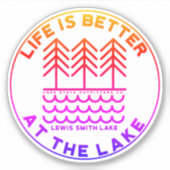 Het leven is beter bij het Smith Lake Sticker Deca (Voorkant)