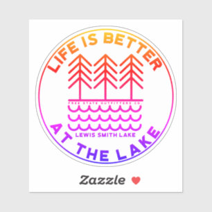 Het leven is beter bij het Smith Lake Sticker Deca