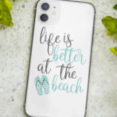 Het leven is beter bij het strand citaat Case-Mate iPhone case