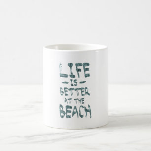Het leven is Beter bij het Strand Koffiemok
