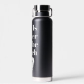 Het leven is beter bij het strand op maat geïsolee waterfles (Achterkant)