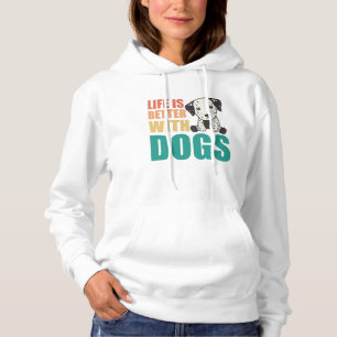 Het leven is beter bij honden met een Dalmatische Hoodie