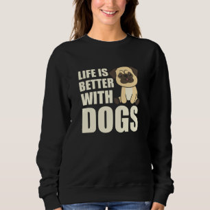 Het leven is beter bij honden met een snoepje brui trui