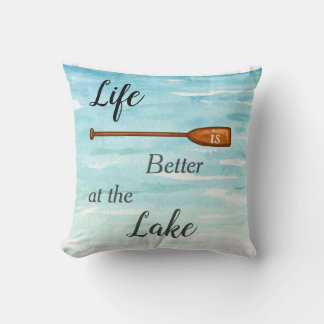 Het leven is beter bij Lake Pillow Kussen