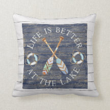 Het leven is beter bij LakeThrow Pillow