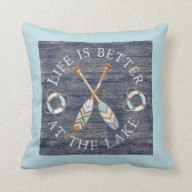 Het leven is beter bij LakeThrow Pillow