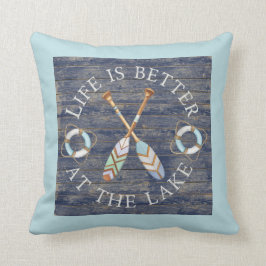 Het leven is beter bij LakeThrow Pillow Kussen
