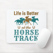 Het leven is beter bij paardenracestoornissen muismat (Met muis)