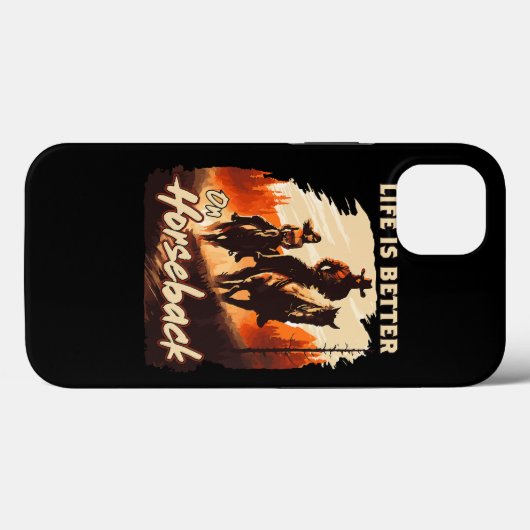 Het leven is beter bij paardensportrennen. Case-Mate iPhone case (Achterkant (horizontaal))