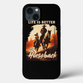 Het leven is beter bij paardensportrennen. Case-Mate iPhone case (Achterkant)