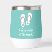 Het leven is beter bij strand schattig hart teensl (Links)