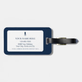 Het Leven Is Beter Bij Tee-Tijd Persoonlijke Golfe Bagagelabel (Achterkant horizontaal)