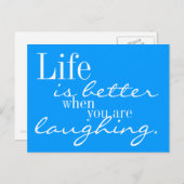 Het leven is beter briefkaart (Voorkant / Achterkant)