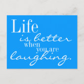 Het leven is beter briefkaart (Voorkant)