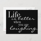 Het leven is beter briefkaart (Voorkant / Achterkant)