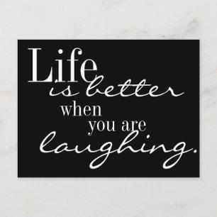 Het leven is beter briefkaart