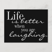 Het leven is beter briefkaart (Voorkant)