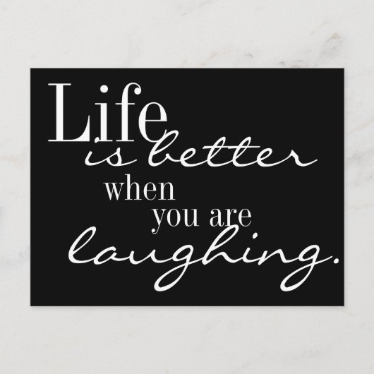 Het leven is beter briefkaart (Voorkant)