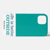 Het leven is beter buiten Case-Mate iPhone case (Achterkant (horizontaal))