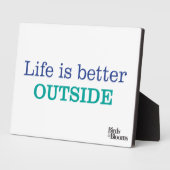 Het leven is beter buiten fotoplaat (Zijkant)