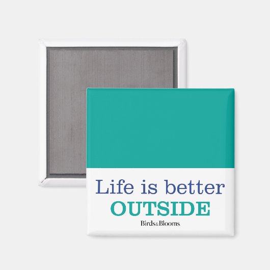 Het leven is beter buiten magneet (Voorkant / Achterkant)