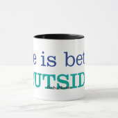 Het leven is beter buiten mok (Midden)