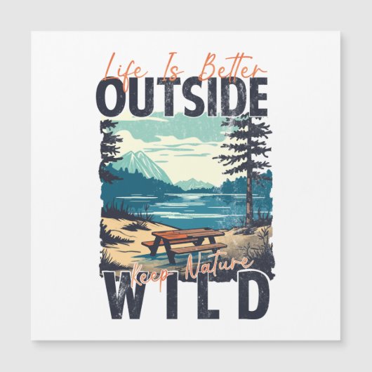 Het leven is beter buiten - Natuur Adventure (Voorkant)