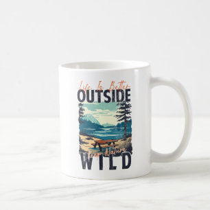 Het leven is beter buiten - Natuur Adventure T-shi Koffiemok