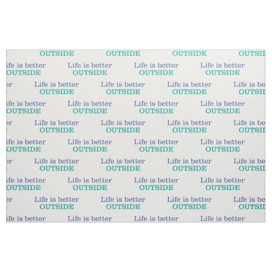 Het leven is beter buiten stof (Fat Quarter)