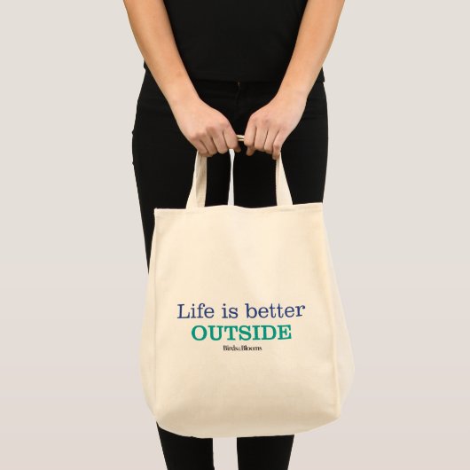 Het leven is beter buiten tote bag (Voorkant (product))