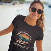 Het leven is beter daar waar het natter is t-shirt